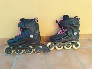 Patines Freeskate Twister 80 Negro Mujer
