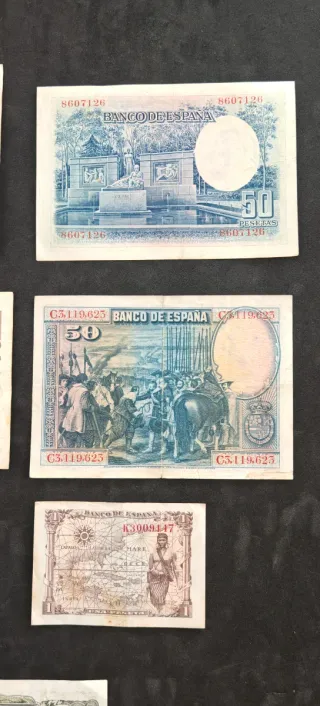 013 Lote Billetes Españoles Pesetas
