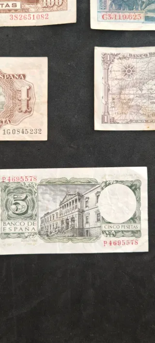 013 Lote Billetes Españoles Pesetas