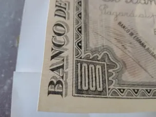 Billete 1000 pesetas Banco de España 1937