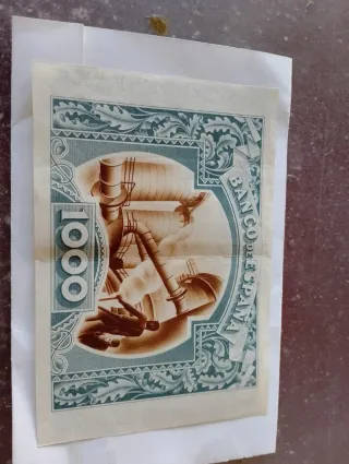 Billete 1000 pesetas Banco de España 1937