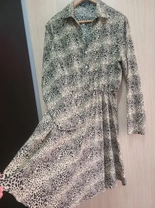 Vestido estampado leopardo talla 42