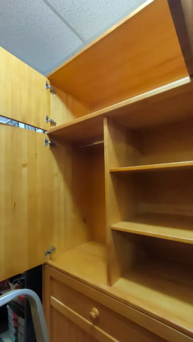 Cama Abatible Horizontal Armario Madera 640513971