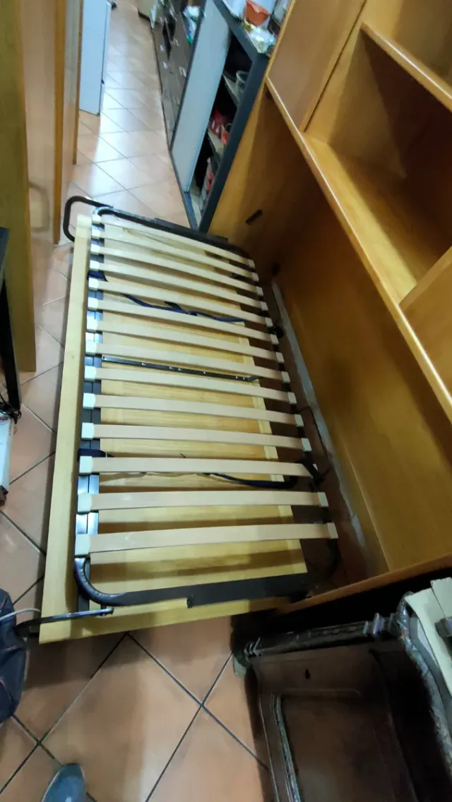 Cama Abatible Horizontal Armario Madera 640513971