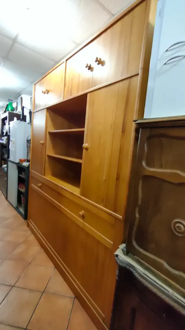 Cama Abatible Horizontal Armario Madera 640513971