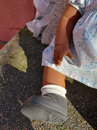 Muñeca retro con chupete