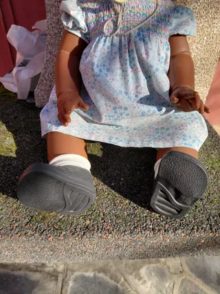 Muñeca retro con chupete