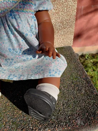 Muñeca retro con chupete