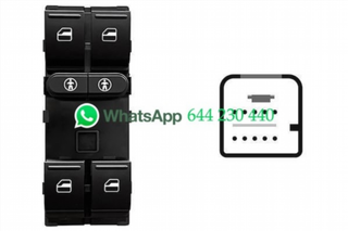 MANDO ELEVALUNAS DELANTERO IZQUIERDO NEGRO/BLANCO