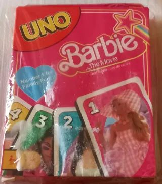 Pacchetto di carte UNO Barbie. Regalo di Natale