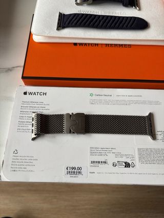 Apple Watch Ultra 2 Hermès Azul Marino/Plata