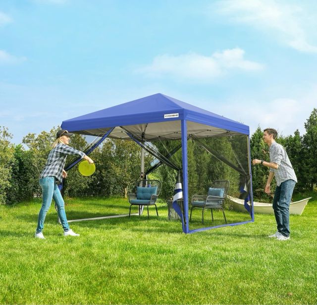 Carpa Azul 10x10 con Mallas Vivohome. / P6 - miniatura 2