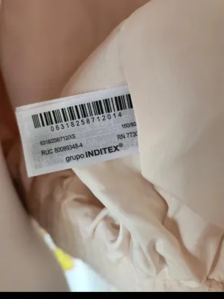 Chaquetón Zara Beige Talla XS