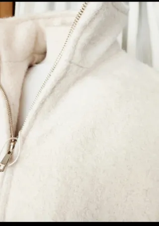 Chaquetón Zara Beige Talla XS