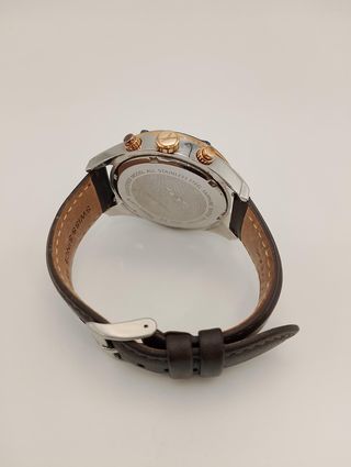 RELOJ DE PULSERA SANDOZ 81511-309/500 CORREA CUERO CON DOCUMENTACION