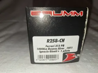 Ferrari 312 PB 1/43 Brumm Buenos Aires