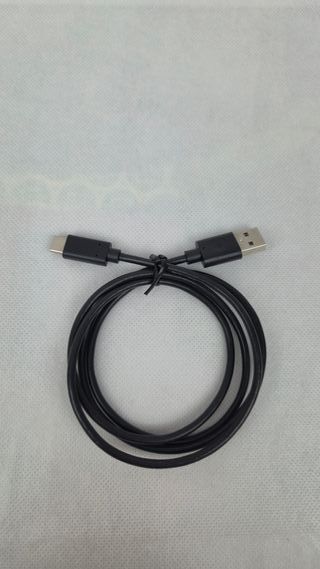 Cable USB-C a USB-A 1m Negro Carga Rápida