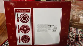 Piatto torta con palettina decorato