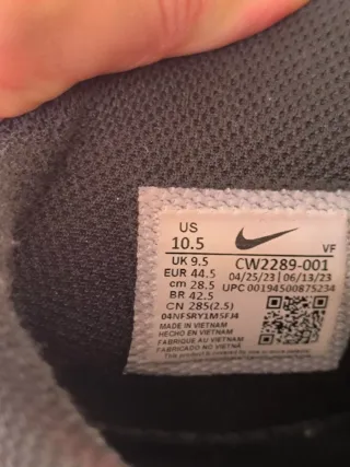 Zapatillas Nike Air Force 1 Negras Talla 44'5