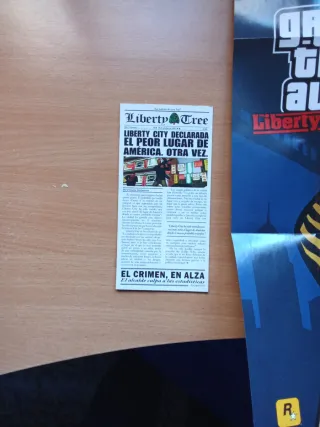 Manual + Póster GTA Liberty City Stories PSP