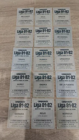 Cromos Athletic Liga 81-82