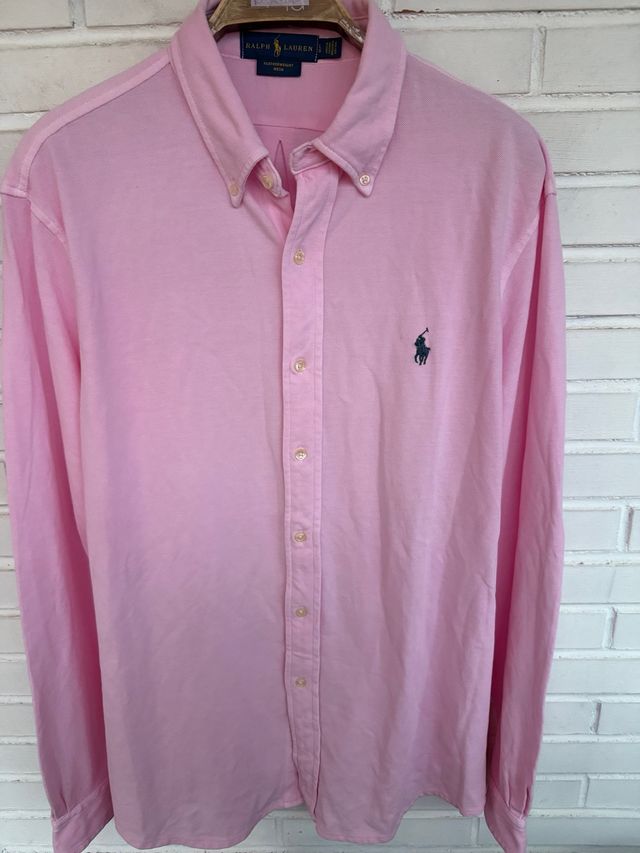 Camisa manga larga rosa RALPH LAUREN talla L