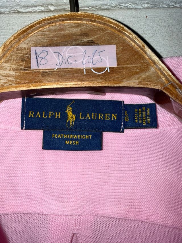 Camisa manga larga rosa RALPH LAUREN talla L