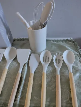 Set Utensili Cucina Silicone 12 Pezzi