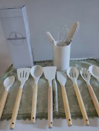 Set Utensili Cucina Silicone 12 Pezzi