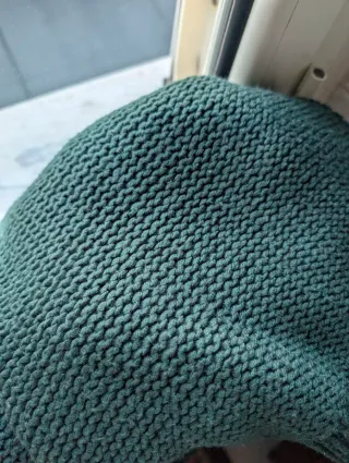 Maglione collo alto verde scuro