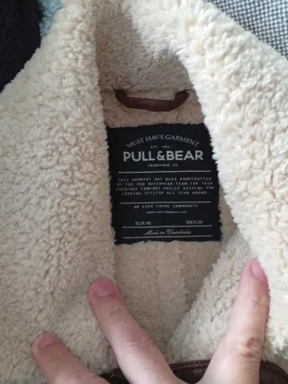 Chaqueta aviador Pull&Bear marrón
