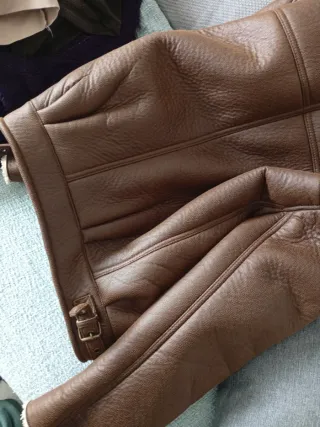 Chaqueta aviador Pull&Bear marrón