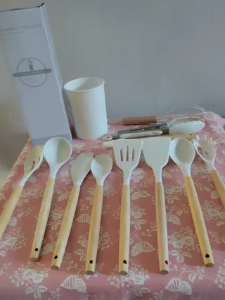 Set Utensili Cucina Silicone 12 Pezzi