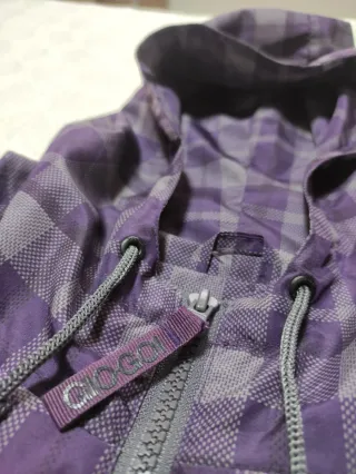 Chaqueta cortavientos Gio Goi morada/gris Talla L