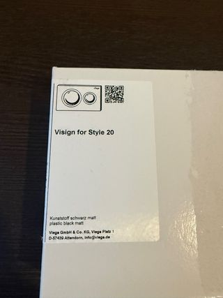 Pulsador Visign for Style 20 negro