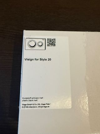 Pulsador Visign for Style 20 negro