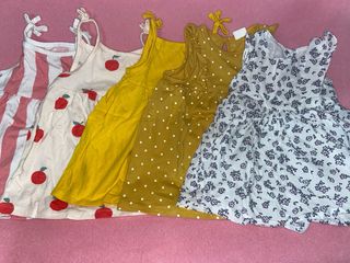 Lote 5 vestidos tirantes niña talla 68