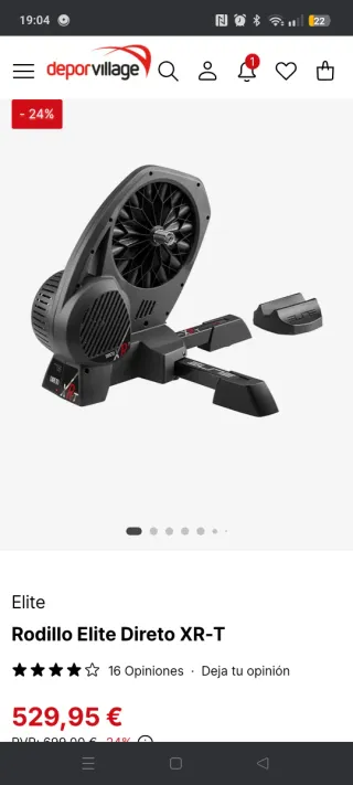 Rodillo Elite Direto XR-T con garantía