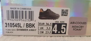 Zapatillas Skechers Negras Talla 36.5