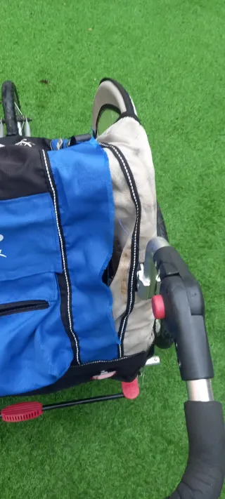 Remolque bici 2 niños con amortiguación