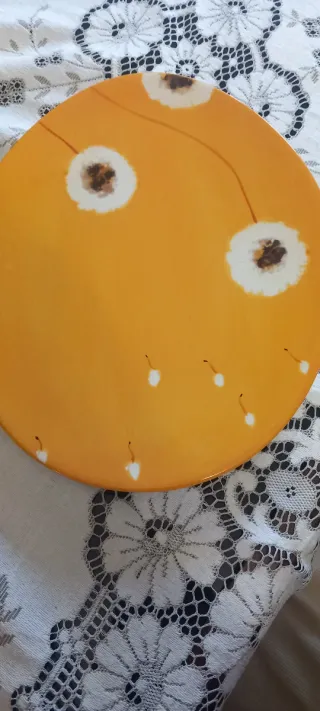 Set 2 Vassoi Ceramica Thun Arancioni