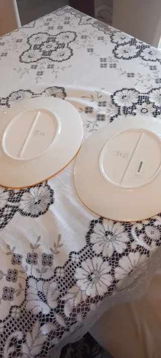 Set 2 Vassoi Ceramica Thun Arancioni