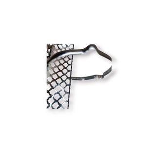 Cesto Decorativo Metal Vazado Cromado