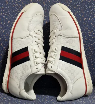 Zapatilla Deportiva Gucci Ace Shima SL 73 Blanca.