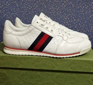 Zapatilla Deportiva Gucci Ace Shima SL 73 Blanca.
