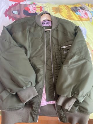 Bimba y Lola abrigo verde militar