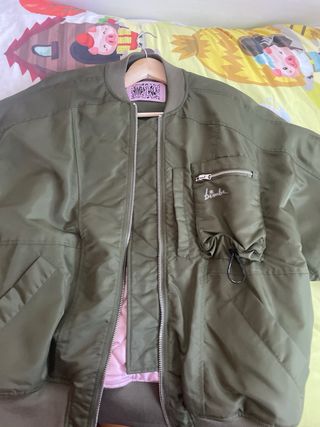 Bimba y Lola abrigo verde militar