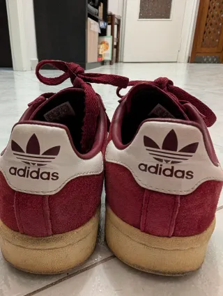 Adidas Campus Granata e Bianche
