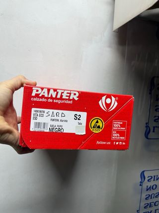 Zapatos de seguridad Panter, talla 38