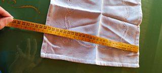 Tovagliolo Quadrato Lino Ricamato Vintage tessuto